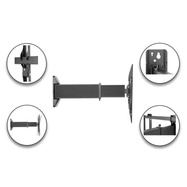 Detail View of SH 460P Full Motion Single Arm TV Wall Mount