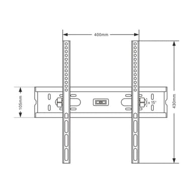 SH 43T TV Wall Bracket Drawing