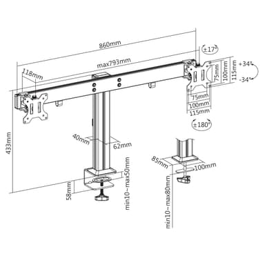 SH38 C02 Monitor Mount Drawing