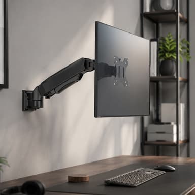 SH W038 Ergonomic Single Monitor Arm Scenery Image