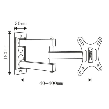 SH 1010P TV Wall Bracket Drawing