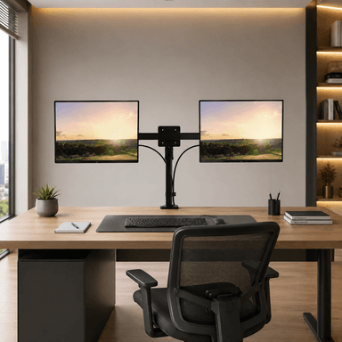 SH 12XMA Articulating Double Monitor Arm Scenery Image