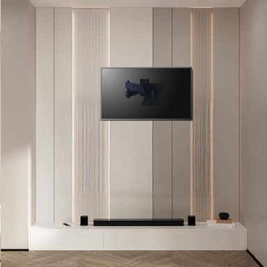 SH 22P Full Motion Single Arm TV Mount Scenery Image