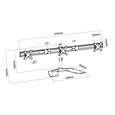 E T01-T03 Monitor Mount Drawing