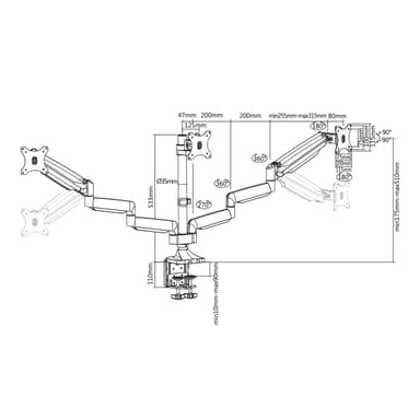 SH100 C036 Monitor Mount Drawing