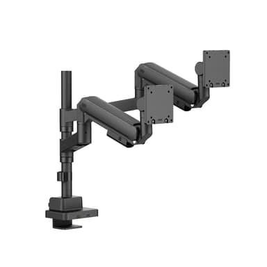 Side View of SH87 C024UCP Ergonomic Double Monitor Mount