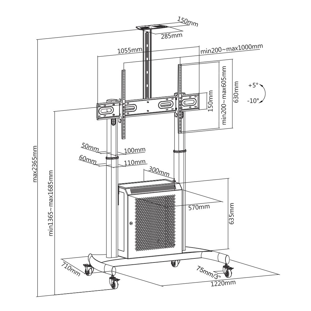 TV Cart or Trolley 