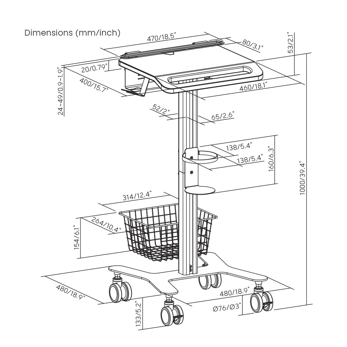 TV-Cart or Trolley
